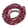 Electroplate Glass Beads Strands EGLA-A044-P1mm-B02-3