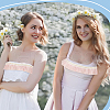 4 Yards Polyester Pleated Lace Trim OCOR-WH0085-42B-5