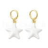 Brass Hoop Earrings EJEW-S251-02A-G-4