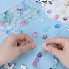 SUNNYCLUE 100Pcs 10 Colors Transparent Handmade Lampwork Beads LAMP-SC0001-30-3