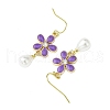 Alloy Enamel Dangle Earrings EJEW-JE06294-01-5