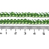 Electroplate Transparent Glass Beads Strands EGLA-A035-T4mm-A11-4