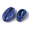 Spray Painted Natural Cowrie Shell Beads X-SSHEL-R047-03-A01-3