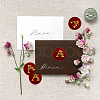 Brass Wax Seal Stamp with Handle AJEW-WH0184-0631-3