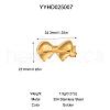 304 Stainless Steel Bowknot Alligator Hair Clip for Women MP9402-3-1