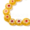 Handmade Millefiori Lampwork Beads Strands LAMP-G164-12H-3