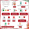   about 1510pcs Christmas Theme DIY Bracelet Making Kit DIY-PH0022-59-2