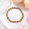 Natural Unakite Beads Stretch Bracelets for Women BJEW-JB11768-08-1