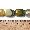 Natural Banded Agate Beads Strands G-K392-B05-13x18mm-5