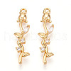 Brass Micro Pave Cubic Zirconia Pendants KK-N261-83G-1