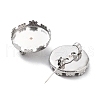 Non-Tarnish 304 Stainless Steel Brooch Base Settings FIND-D035-02A-P-2