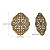 Iron Pendants Filigree IFIN-R0134-AB-2