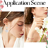 SUNNYCLUE 160PCS 8Colors Transparent Acrylic Bead Caps OACR-SC0001-29-5