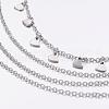 Tarnish Resistant 316 Surgical Stainless Steel Tiered Necklaces NJEW-JN01951-2