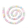 Electroplate Opauqe Glass Beads Strands EGLA-U004-02C-2