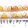 Natural Yellow Jade Beads Strands X-G-F591-17-8MM-6