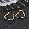 304 Stainless Steel Two Tone Hoop Earrings EJEW-P313-01A-G-3