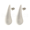 Teardrop Brass Stud Earrings EJEW-A121-04S-2