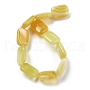 Natural Yellow Agate Beads Strands G-K392-B01-13x18mm-3