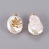 Natural Cultured Freshwater Pearl Pendants PEAR-F008-53G-2