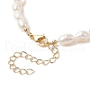 Mother's Day Jewellery Natural Pearl Rice Beaded Anklets AJEW-AN00534-5