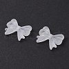 Frosted Transparent Acrylic Beads OACR-I014-02-3