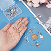 Unicraftale 12Pcs 2 Style 201 Stainless Steel Pendant STAS-UN0041-60-4