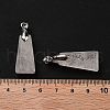 Natural Quartz Crystal Faceted Pendants G-F774-02A-3