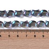 Electroplate Glass Beads Strands EGLA-Q128-06A-FR02-4