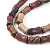 Natural Polychrome Jasper/Picasso Stone/Picasso Jasper Beads Strands G-T140-91-3