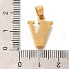 Ion Plating(IP) 304 Stainless Steel Rhinestone Pendants STAS-U035-01G-V-3