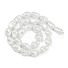 Electroplate Porcelain Imitation Pearl Beads Strands BSHE-Z009-03A-3