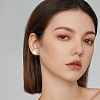 FIBLOOM 8Pcs 304 Stainless Steel Vortex Cuff Earrings EJEW-FI0003-29P-7