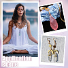 20Pcs Electroplated Natural Quartz Crystal Pendants PALLOY-AB00141-7