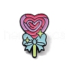 Cartoon Heart Lollipop Alloy Enamel Pin Brooch JEWB-C029-10D-1