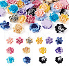 Craftdady 52Pcs 13 Colors Two Tone Opaque Resin Cabochons CRES-CD0001-08-3
