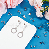 Unicraftale 40Pcs 5 Styles 304 Stainless Steel Stud Earring Findings STAS-UN0057-65-4