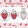 SUNNYCLUE 40Pcs Zinc Alloy Pendants FIND-SC0012-37-2