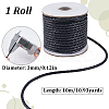 SUNNYCLUE 1 Roll 10M Round Braided Cowhide Cords WL-SC0001-03A-2