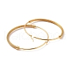 PVD Vacuum Plating 201 Stainless Steel Mesh Chain Shape Big Hoop Earrings with 304 Stainless Steel Pin for Women EJEW-F280-21A-G-2