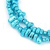 Baking Paint Electroplated Synthetic Non-magnetic Hematite Beads Strands G-H072-D01-01A-3