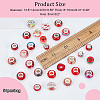  Acrylic & Resin & Polymer Clay Rhinestone European Beads FPDL-NB0001-05-4