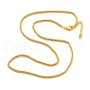 Brass Sterling Silver Chains Necklaces for Women NJEW-D302-25G-4