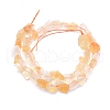 Raw Rough Natural Citrine Beads Strands G-I279-B10-2