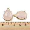 Natural Rose Quartz Pendants G-M431-10G-06-3