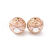 Handmade Resin Indonesia Round Beads IPDL-P005-06KCG-01-1