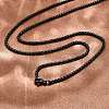304 Stainless Steel Box Chain Necklaces NJEW-P244-01B-1
