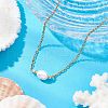 Mother's Day Jewellery Natural Cultured Freshwater Pearl Pendant Necklaces NJEW-JN05134-03-1