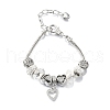 Alloy European Beads Charm Bracelets BJEW-F495-21P-2