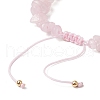 4Pcs Natural Gemstone Chip Braided Bead Bracelets BJEW-JB11540-01-5